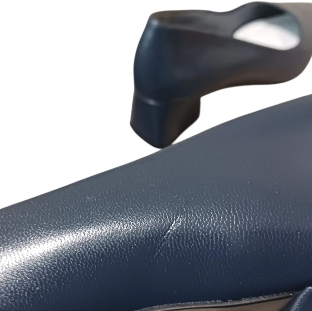 SOLD Franco Sarto Racer Pump Navy Block Heel - Picture 11 of 16